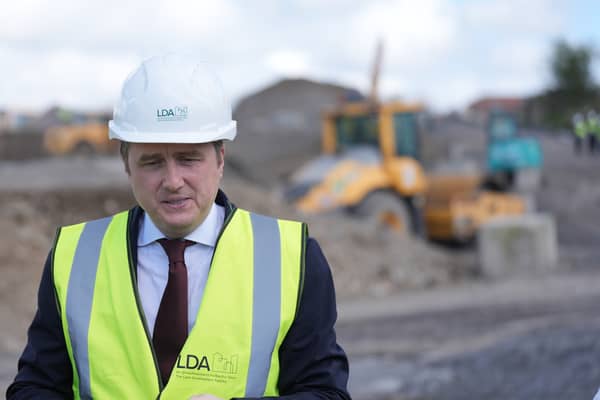 Pictured is Housing Minister James Browne.