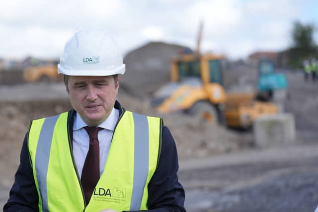 Pictured is Housing Minister James Browne.