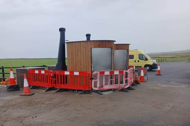 New eco toilets at Downpatrick Head car park