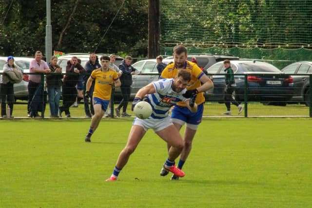 Breaffy's Aidan O'Shea was impressive as Sean Deane's men overcame Knockmore in Gilamartin Park, Kiltimagh. Pic: SJ Walsh Photography.
