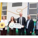 (L–R) Tereasa McGuire; Regina Anderson, Director of Schools, MSLETB; Tracy Hanley, Principal, Cuilmore Community National School; Tom Grady, Chief Executive, MSLETB; Peter Egan, Director of FET, MSLETB and Pat Howley, Director of OSD, MSLETB