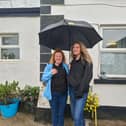  Producers Emer Durcan (left) and Croía McDermott (right) on the set of ‘Failing to Fetch Me’ in Carrowholly, Westport