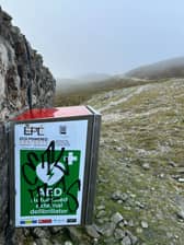 Defibrillator on Croagh Patrick