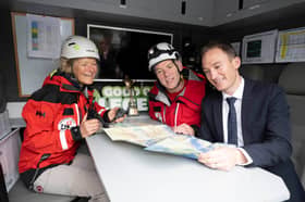 Mayo Mountain Rescuer's Mary Walsh (MMRT Treasurer)  and Ray Walsh (MMRT Team Leader) with Minister Alan Dillon as Mayo Mountain Rescue has been named a National Lottery Good Cause Legend 2026 in recognition of its lifesaving, volunteer-led service across Mayo's rugged and remote landscapes.