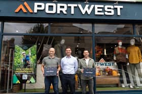 Bryan Hyland (left), Cathal Hughes ,Deputy Managing Director of Portwest (centre) and Tom Bourke (right).  