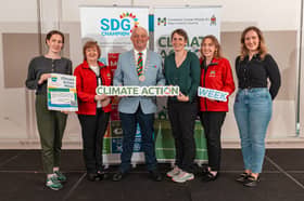 Leas Cathaoirleach Cllr Gerry Coyle with staff from Mayo County Council Environment Section at the launch of Climate Action Week 2026