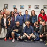Participants in Westport FRC’s Photography Walk & Talks at the launch of their new exhibition in Westport Library. Pictured, are Eileen Kelly, Iwa Wolski, Sandy Boehm, Ligia Furquim, Joshka Kauffman,  Julia and Ben Furquim Duffy, Ann Gibbons, Stephanie MacKinnon, Linda Mc Nulty, Megan Burke, Ugnius Brazdziunas, Cian Mac Namee, Clara Wessling, Theodore Burke-Cawley, Margot Burke-Cawley and Keith Mongan.
