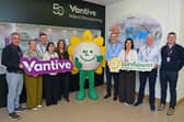 Members of the Senior leadership team of Vantive Castlebar and Swinford pictured with Audrey Duffy and Martina Jennings of the Sunflower Children's Hospice.