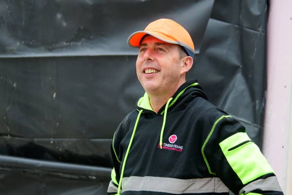 Pat Doherty, founder and owner of OX Timber Frame Homes 