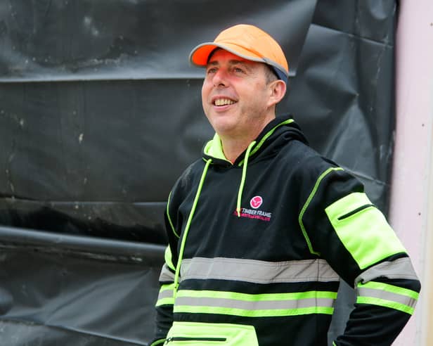 Pat Doherty, founder and owner of OX Timber Frame Homes 