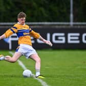 Former Breaffy goalkeeper John Vahey has impressed for Castleknock this season. Pic: Sportsfile.