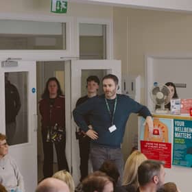 Kilmaine producer Eamonn Keane on the set of 'Emergency Accommodation' in Dublin