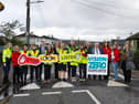 A group pictured at the launch of the new Pedestrian Crossing Leaflet at Castlebar National School. 