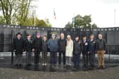 Pictured from left, Kevin McNally John Moylette, Bernard and Johanna Blum, Stephen McLoughlin, Alexander and Heike Shultz,  Michael Feeney, Capt. Donal Buckley, Seamus Bourke and John Moran