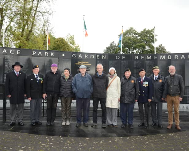 Pictured from left, Kevin McNally John Moylette, Bernard and Johanna Blum, Stephen McLoughlin, Alexander and Heike Shultz,  Michael Feeney, Capt. Donal Buckley, Seamus Bourke and John Moran
