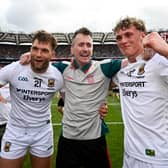 Left to right: Mayo All-Ireland winners Aidan O'Shea, Cillian O'Connor and Kobe McDonald