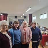 Kitty Foy, Marlene Foy, Ann Nolan and Anne Duffy at the Aughagower County Market 