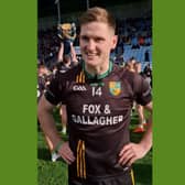Ardagh captain James Carr after winning the Mayo junior football championship