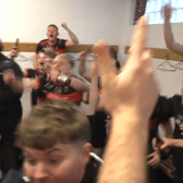 The Davitts dressing room goes mad