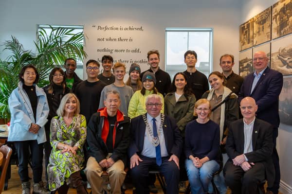 A group of students from Harvard visited Mayo for a Wild Atlantic Way research project