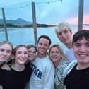 Members of staff at Charlie's at The Towers picture with Andrew Scott.