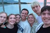 Members of staff at Charlie's at The Towers picture with Andrew Scott.