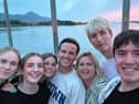 Members of staff at Charlie's at The Towers picture with Andrew Scott.