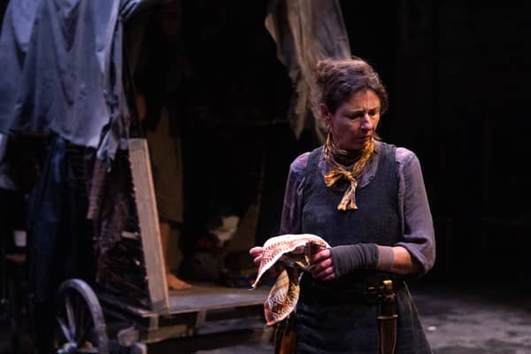Sandra O'Malley plays Mother Courage in the Blue Raincoat Theatre Company play ‘Mother Courage and her Children’
