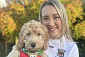 PUPPY LOVE Ciara Carroll Moran with her puppy 'Andy' Moran in Kiltimagh.