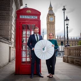Pictured are Allan Mulrooney, CEO of Western Development Commission and Dr Aisling Moroney, Policy Analyst.