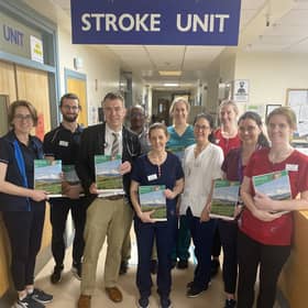 Members of the Mayo University Hospital Stroke Unit pictured on the ward for World Stroke Day