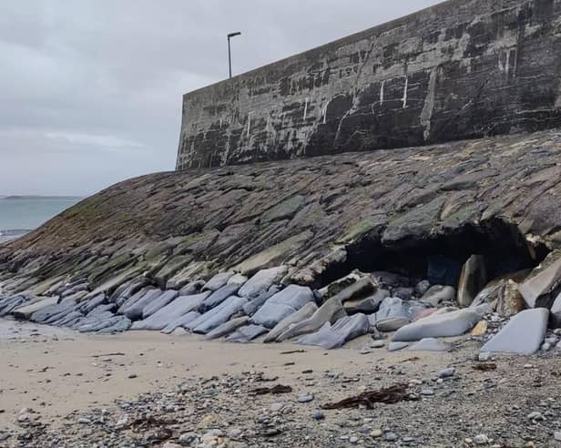 The damage to Lecanvey Pier was highlighted by Cllr Chris Maxwell