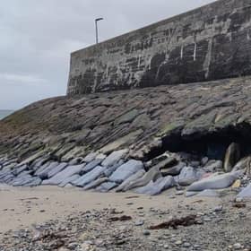 The damage to Lecanvey Pier was highlighted by Cllr Chris Maxwell
