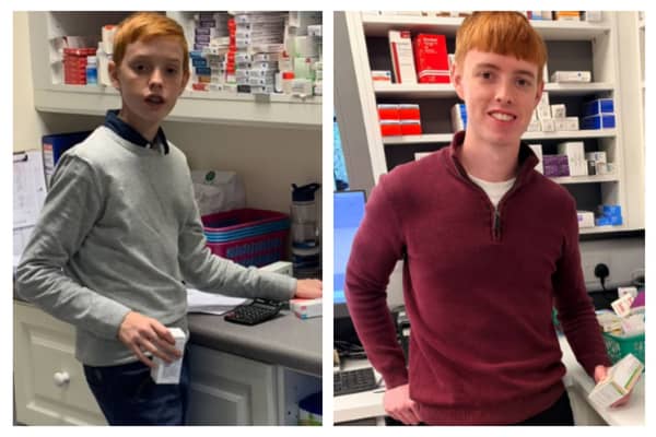 Seanie at Cong pharmacy 