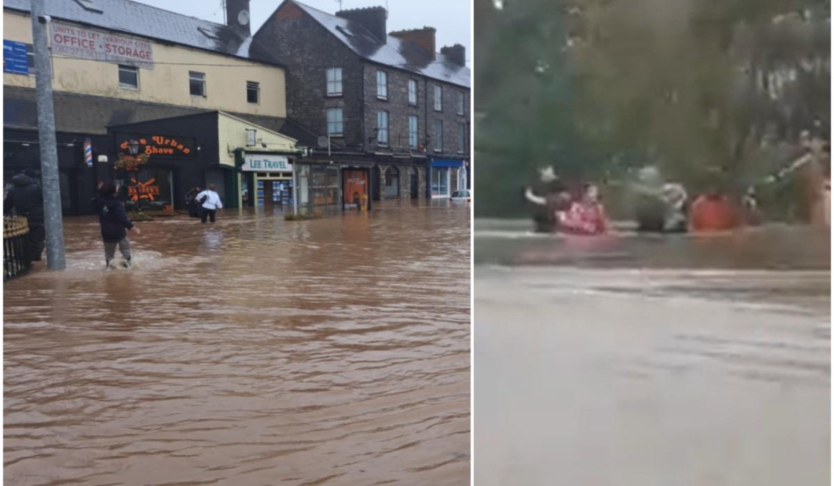 Cork floods Gardaí in Storm Babet warning as footage emerges of people