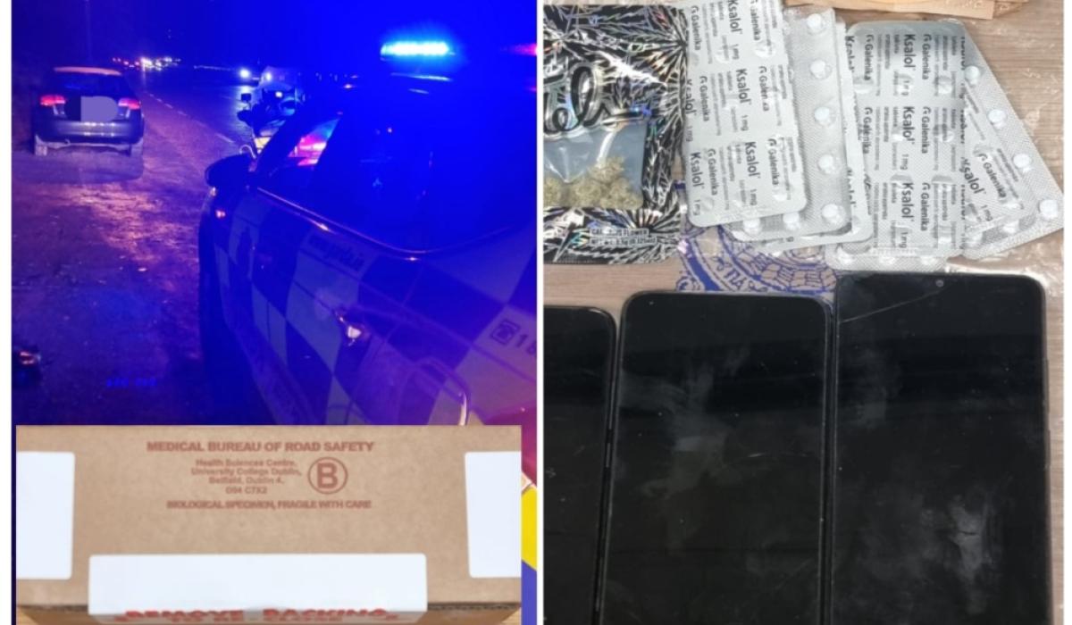 Passenger in car driven erratically caught by gardai with drugs and a