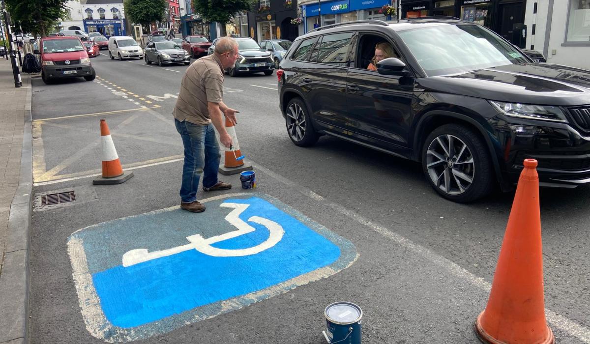 Mayo man frustrated at council's failure to paint disabled parking bays