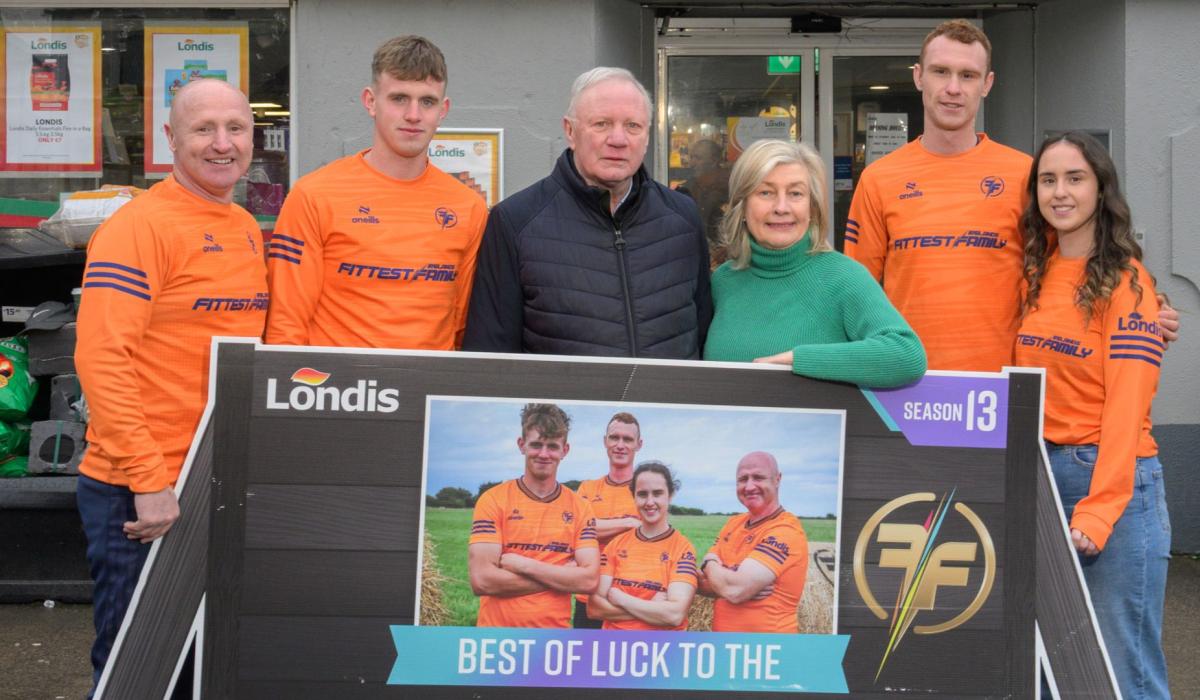 Mayo finalists of Ireland’s Fittest Family visit local shop