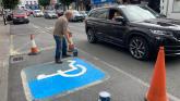 Mayo man Mick Higgins says he is frustrated that disabled parking bays have not all been painted in Westport