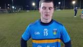 Mayo footballer Niall Hurley reacts to DCU win over Maynooth in Sigerson Cup