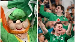 Rugby World Cup crowd pictures: Irish fans celebrate victory over Scotland in Paris