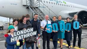 Ireland West Airport welcome Aer Lingus’s 50,000th passenger on London Heathrow service