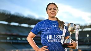 Laura proudly takes part in club finals Captain's Day in Croke Park
