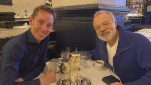 Ryan Tubridy enjoys lunch in prestigious London restaurant with new colleague Graham Norton