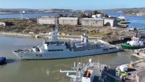 WATCH: 'Sad day' as naval service  bids farewell to LE Eithne