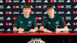 Twin sons of Man Utd legend and grandsons of Achill woman sign Man Utd contracts