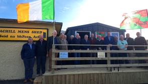 Achill Men’s Shed opens in old school shelters
