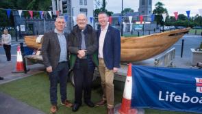 Mayo man launches traditional Achill currach in Co Laois