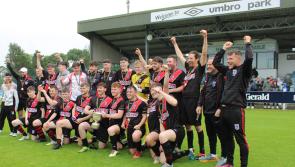 Barrett brace helps Iorras Aontaithe to win Tonra Cup 