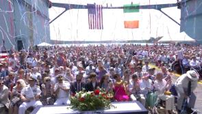 USS Patrick Gallagher formally christened in honour of  Mayo man ‘born to be a Marine’
